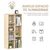 Estantería Para Libro De Melamina De Madera Homcom 50x24x106 Cm-roble