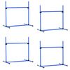 Set Agilidad Perros De Pe Plástico Abs 99x65x94 Cm-pawhut.azul