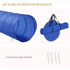 Entrenamiento De Agilidad Para Perros Pawhut Poliéster Ø60x148cm Azul