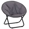 Silla De Luna Plegable Outsunny Tela Oxford Metal 80x80x75 Cm Gris