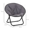 Silla De Luna Plegable Outsunny Tela Oxford Metal 80x80x75 Cm Gris