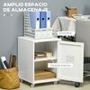 Cajonera De Oficina De Melamina Metal Vinsetto 38x38,5x55,5 Cm Blanco