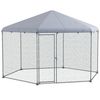 Gallinero Para Exterior De Acero 400x346x263 Cm-pawhut. Plata