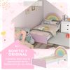 Cama Para Niños De 3-6 Años En Forma De Arcoíris Rosa Zonekiz