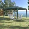 Carpa Desmontable De Jardín Outsunny De Pe Acero 293x293x252 Cm Verde