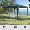 Carpa Desmontable De Jardín Outsunny De Pe Acero 293x293x252 Cm Verde