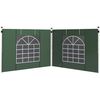 Paredes Laterales Para Carpa De Tela Oxford 295x195 Cm-outsunny.verde