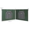 Paredes Laterales Para Carpa De Tela Oxford 295x195 Cm-outsunny.verde