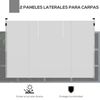 Paredes Laterales Para Carpa De Tela Oxford 295x195cm-outsunny.blanco