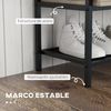 Banco Zapatero Melamina De Madera Acero Homcom 84x39,5x61 Cm Roble