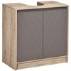 Mueble Para Debajo Del Lavabo De Melamina Homcom 60x30x59,8 Cm Roble