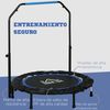 Trampolín De Fitness Homcom Acero Pp Tela Oxford, Ø102x99-123cm, Azul