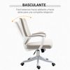 Silla De Oficina De Poliéster Espuma Vinsetto 62x69x92-100 Cm Beige