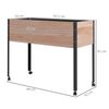 Mesa De Cultivo De Acero Madera De Abeto 99x42x81 Cm-outsunny.natural