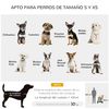 Cochecito Para Perros De Acero Tela Oxford 76,5x52x95cm-pawhut.marrón