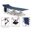 Cama De Camping De Acero Tela Oxford 190x68x52 Cm-outsunny. Azul