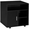 Soporte Para Impresora Móvil De Melamina Homcom 60x50x65,5cm - Negro