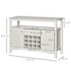 Aparador De Cocina De Mdf Homcom 116,5x40x82,5 Cm Blanco