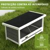 Ponedero Para Gallinas De Madera De Abeto 66x37x34 Cm-pawhut. Gris