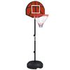 Canasta De Baloncesto Sportnow Pe Acero, Ø38x129-179 Cm, Negro