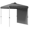 Carpa Plegable De Acero Tela Oxford 247x247x268 Cm-outsunny. Gris