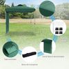 Carpa Plegable De Acero Tela Oxford 247x247x268 Cm-outsunny. Verde