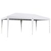 Carpa Plegable De Acero Tela Oxford 585x295x270 Cm-outsunny. Blanco