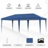 Carpa Plegable De Acero Tela Oxford 585x295x270 Cm-outsunny. Azul