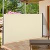 Toldo Lateral Retráctil Outsunny De Poliéster Metal 300x160 Cm Crema