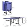 Mesa De Ping-pong Sportnow Mdf Acero Pp, 274x152,5x76 Cm, Azul