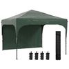 Carpa Plegable Outsunny De Tela Oxford Acero 300x300x265 Cm Verde