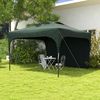 Carpa Plegable Outsunny De Tela Oxford Acero 300x300x265 Cm Verde