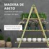 Estantería Para Plantas Outsunny Madera De Abeto 100x36x112cm Natural