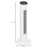 Ventilador De Torre 50w Con Control Remoto 3 Velocidades Homcom