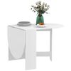 Mesa De Comedor Plegable De Melamina Homcom 163x80x75 Cm Blanco