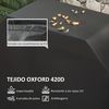 Funda Para Barbacoa De Tela Oxford 124x61x91 Cm-outsunny. Negro