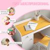 Escritorio Para Niños Con Silla Cajón Blanco Y Natural Zonekiz