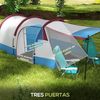 Tienda De Campaña Outsunny Poliéster, 420x200x150 Cm, Multicolor