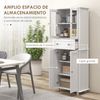 Alacena De Cocina Despensa De Mdf Homcom 61x35x168,5 Cm Blanco