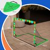 Juego De 2 Porterías De Fútbol Para Niños Plegables Verde Sportnow