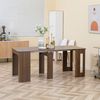 Mesa De Comedor De Melamina De Madera Homcom 180x85x75 Cm-marrón