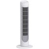 Ventilador De Torre 45w Silencioso De Abs Homcom Ø27x75 Cm Blanco