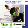 Kit De Mancuernas Sportnow Plástico, 95x20x20 Cm, Verde