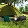 Mesa De Camping Plegable Outsunny Metal 95x55x50 Cm Negro