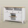 Aparador De Cocina De Mdf Homcom 120x38x81,5 Cm Blanco