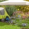 Mesa Camping Plegable Con Sillas Outsunny Mdf 120x60x55-70 Cm Negro