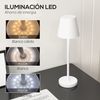 Lámpara De Mesita De Noche Con Luces Led 3 Colores Homcom