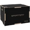 Cajón Pliométrico Sportnow Madera De Haya, 61x51x41 Cm, Negro