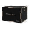 Cajón Pliométrico Sportnow Madera De Haya, 61x51x41 Cm, Negro