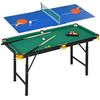 Mesa Multijuegos Sportnow Mdf Acero, 140x63x60-80 Cm, Multicolor